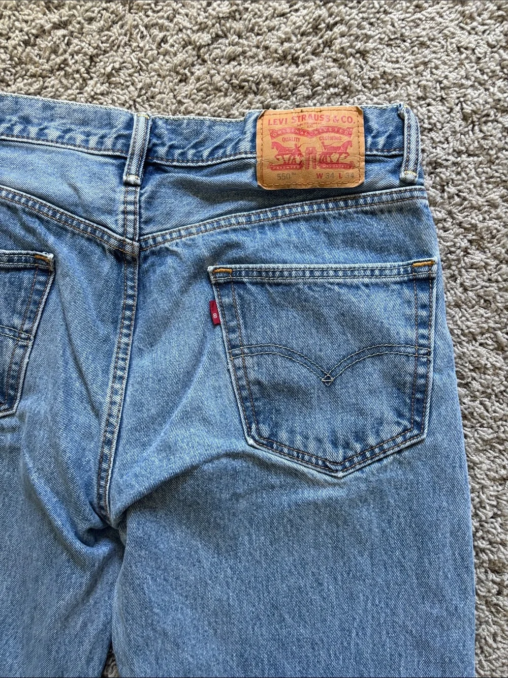 Levi's Vintage 550 Light Blue Men's Straight Leg Jeans